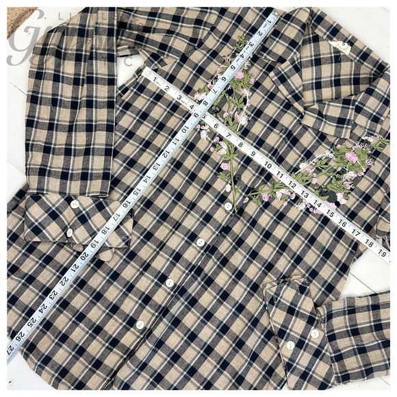 POL DISCOUNTED Girl Grunge Plaid Top - Picture 11 of 14